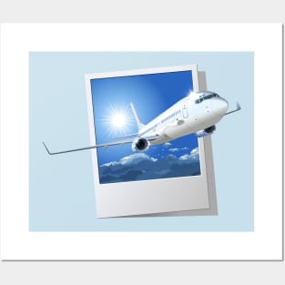 Commercial passenger airplane Posters and Art